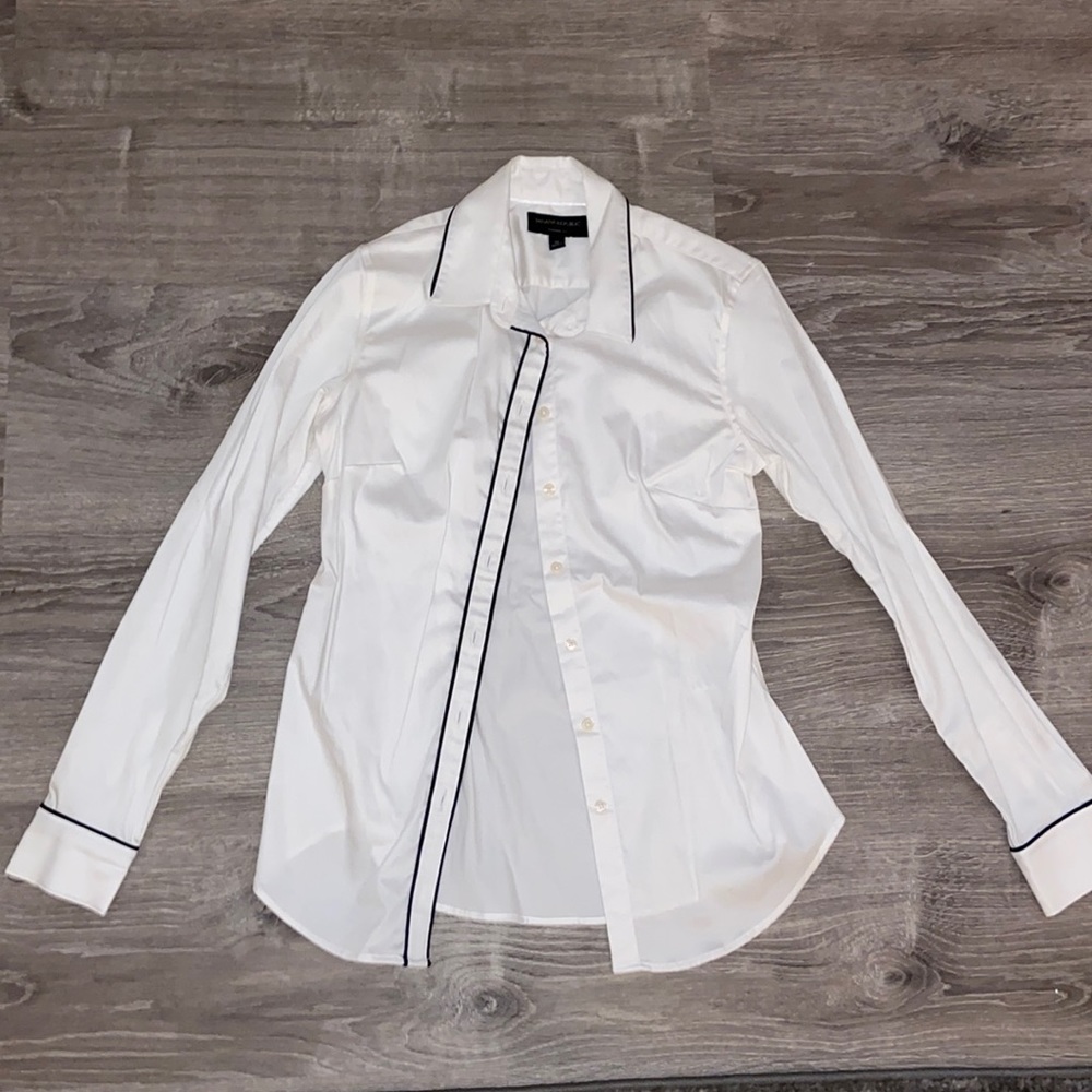 White Banana Republic Button Down